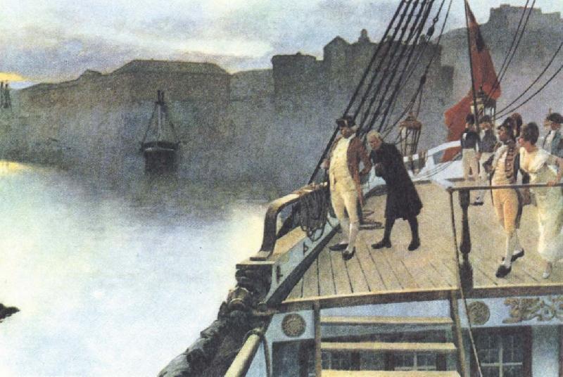 unknow artist en napoletansk forradare har hangts och kastats i vattnet oil painting picture